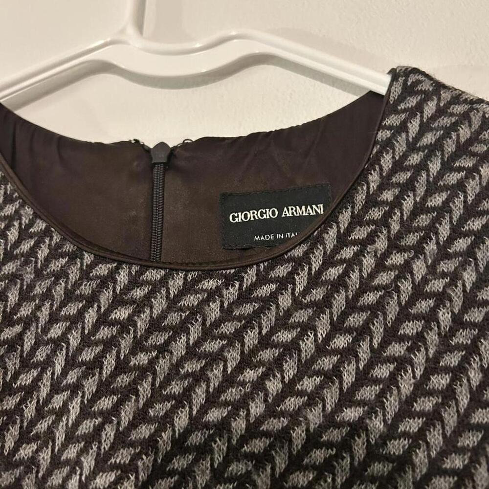 Giorgio Armani Women's Brown and Black Dress